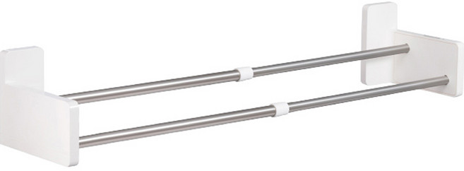 3M 코맨드 2단형 너비조절 수건걸이, 1개