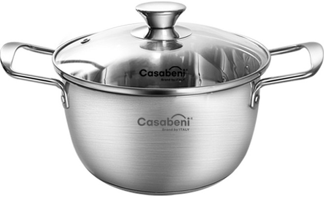 까사베니 인덕션 올리 IH 스텐 양수냄비, 20cm, 1개