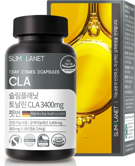 슬림플래닛 토날린CLA 3400mg 팻번, 180정, 1개 - 쿠팡