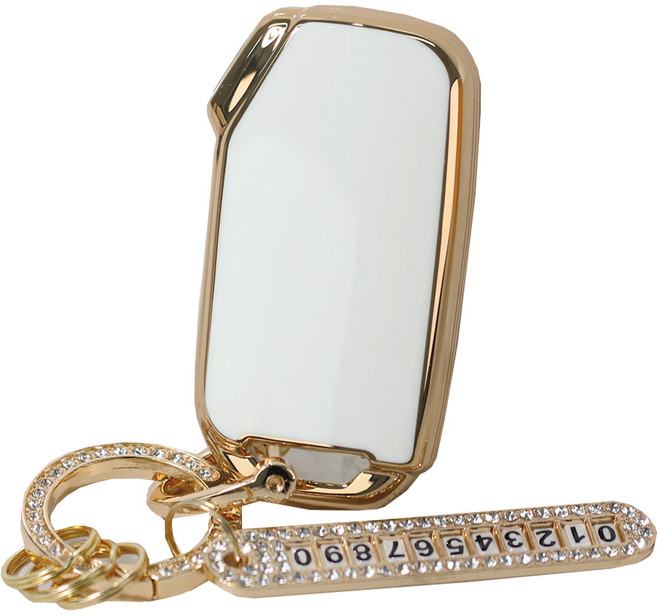 벤오토 자동차 키케이스 세트, 화이트, JH-KC5 (기아5버튼)