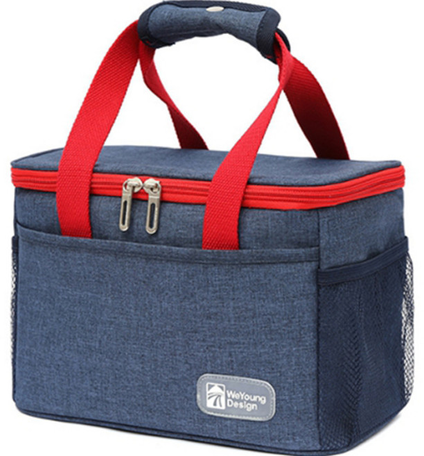 소니오 아웃도어 단열 도시락 휴대가방 소형, 04 청색, 1개