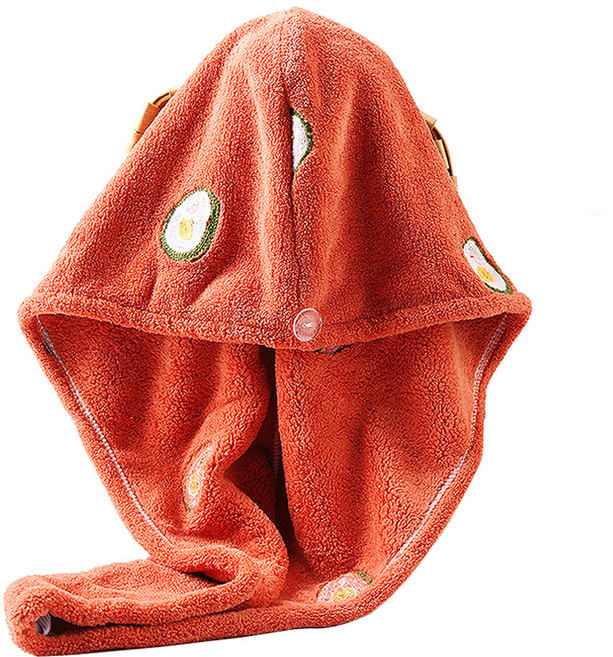 트레이드미 드라이 헤어 타올 80g, 오렌지, 1개