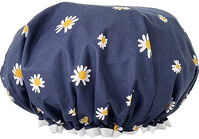 트레이드미 귀여운 캐릭터 샤워캡 28 x 30 cm, 네이비, 1개