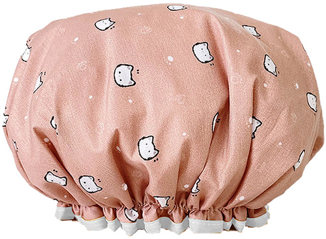 트레이드미 캐릭터 드라이 샤워캡 28 x 30 cm, 오렌지, 1개