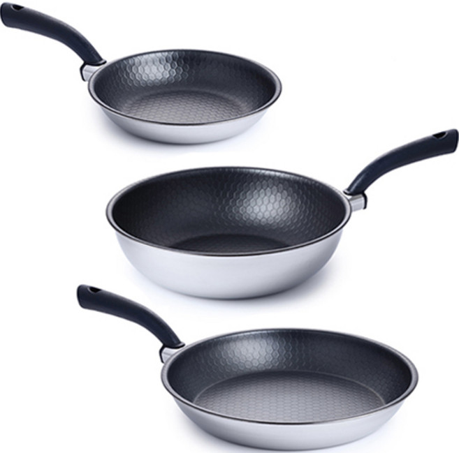 알텐바흐 인덕션 헥사 통5중 프라이팬 세트 3개, 혼합색상, 프라이팬 22cm + 프라이팬 28cm + 궁중팬 28cm, 1개