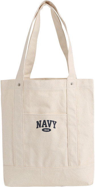 SHOOPEN NAVY 重磅棉 單肩環保袋 HPABTD202M
