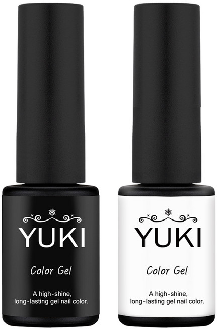 유키 컬러 젤네일 2종 x 5g 세트, 35호모던블랙 + 38호모던화이트, 1개
