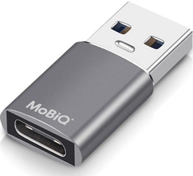 모비큐 A 타입 USB 3.2 to C타입 변환 OTG 10Gbps 고속 젠더 스페이스 그레이, EM-ATC1P, 1개