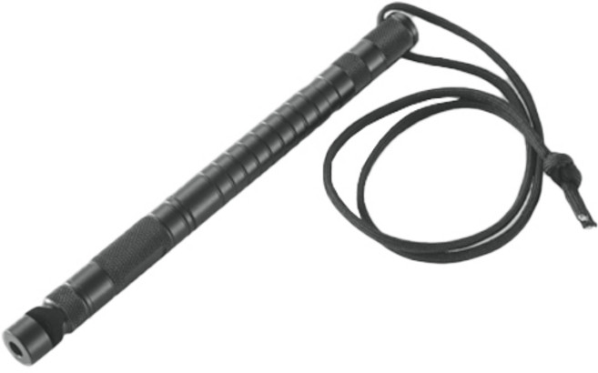 메이크마인 휴대용 낚시 화재 스틱, 블랙, 1개