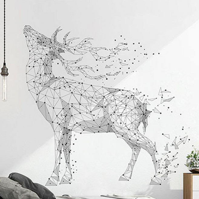 감각을 깨우는 벽 스티커, 점선엘크