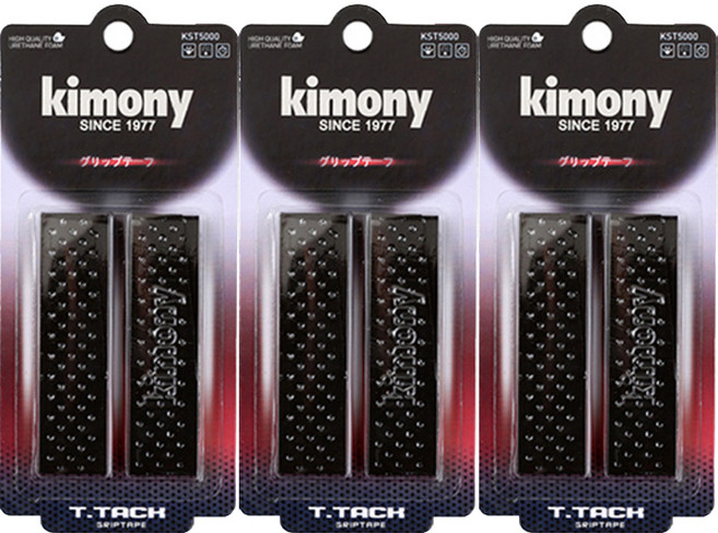키모니 티 탁 탁구그립 KST5000 2p, 블랙(KST5000BK), 3세트