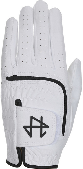 에이틴에이치 여성용 합피 허석프로 필드용 골프장갑 왼손용, 화이트, 1개