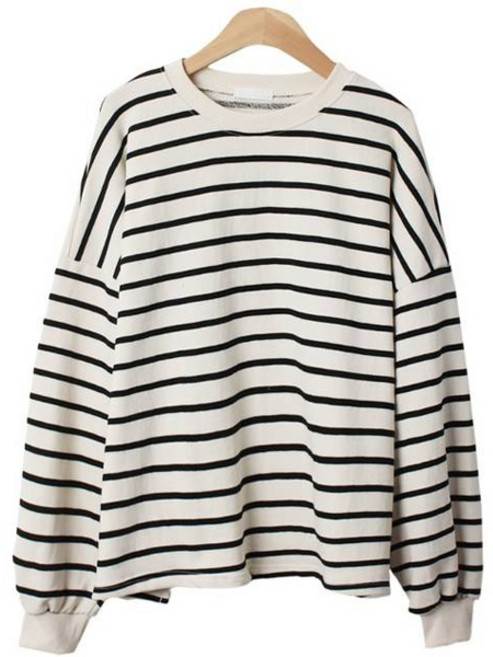 여성용 어워드 박시핏 단가라 캔디 맨투맨 cpt11601k31