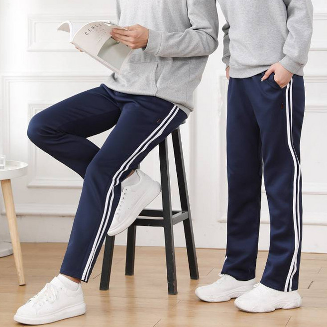 턴키 남녀공용 빅사이즈 두줄 스판 트레이닝 긴바지 SP-4222