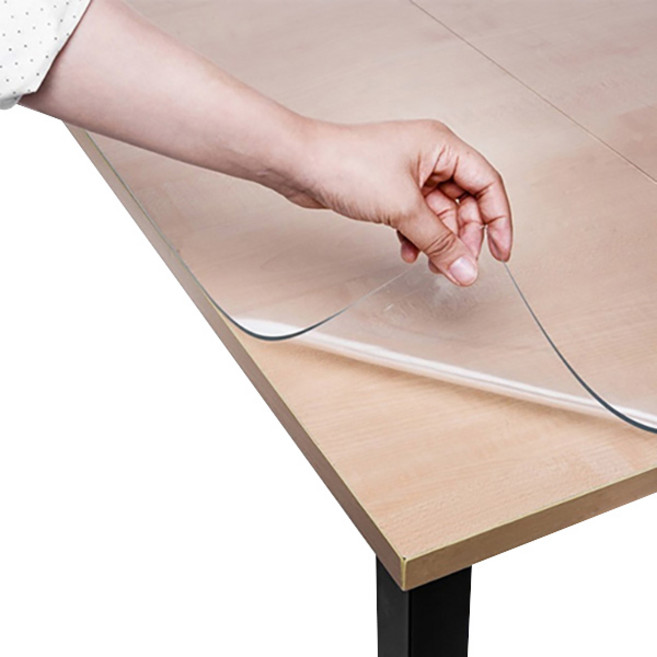 쾌청 유리대용 PVC 테이블 매트, 투명, 70cm x 70cm x 1mm, 1개