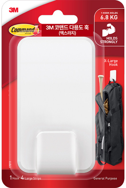 코맨드 3M 다용도 훅 엑스라지, 본품, 10개