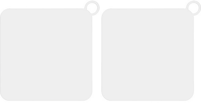 빈앤코 냄새차단 실리콘 매트 사각, 화이트