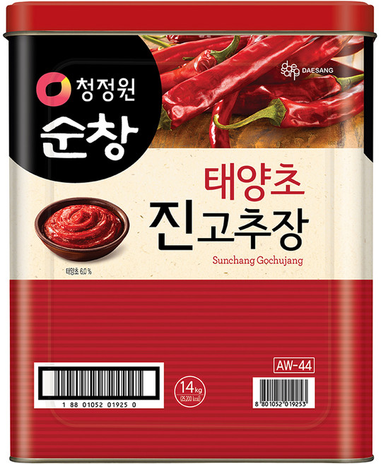 청정원 순창 태양초 진 고추장, 14kg, 1개