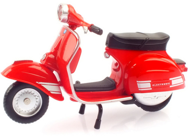 MSZ 複刻版 1：18 1976 Vespa 200 RALLY 摩托車模型 MSZ927499RE, 紅色