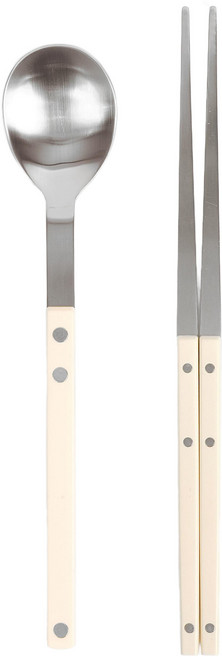 보겐 쌍띠에 수저 세트, 샤틴 바닐라, 숟가락 + 젓가락, 1세트