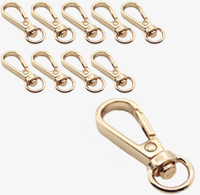 드롭 열쇠고리 37mm, 골드, 10개