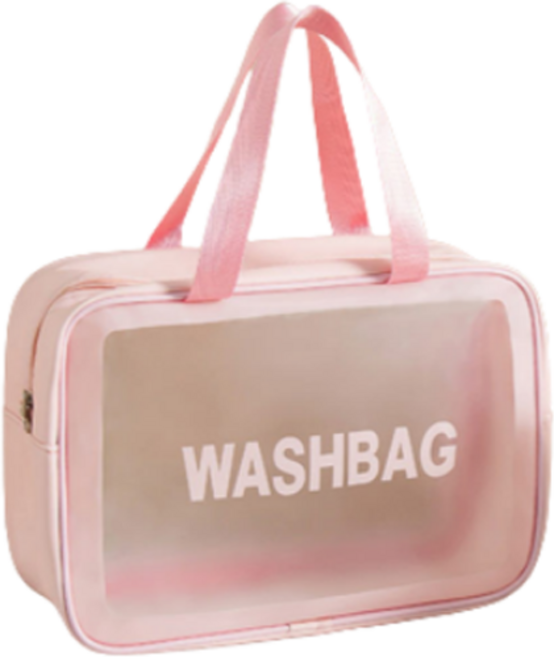 밝은리빙 다용도 방수 목욕가방, 핑크