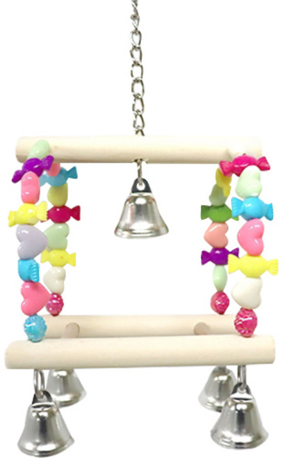 리프패럿 앵무새 블링블링 사탕 그네 00119, 혼합색상, 1개