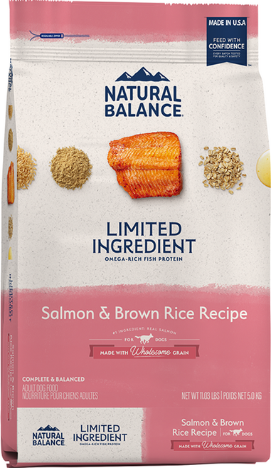 내추럴발란스 어덜트 강아지 LI 건식사료 큰알갱이, 연어, 5kg, 1개