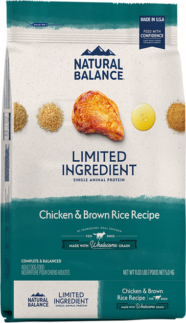 내추럴발란스 어덜트 강아지 LI 레시피 건식사료 큰알갱이, 닭, 5kg, 1개