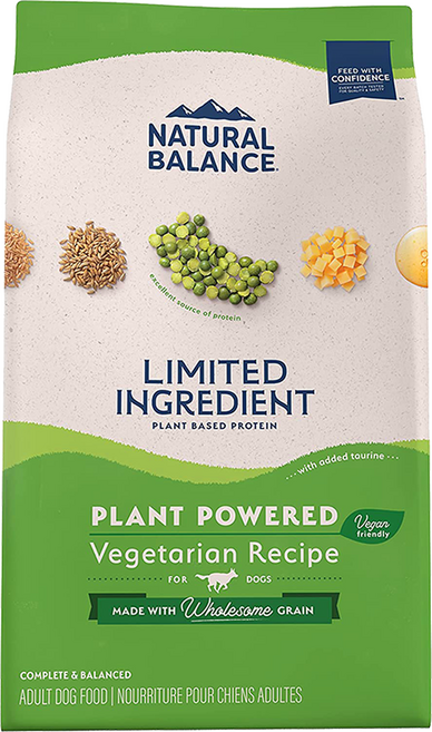 내추럴발란스 어덜트 LI 야채 레시피 강아지사료, 곡물, 10.9kg, 1개