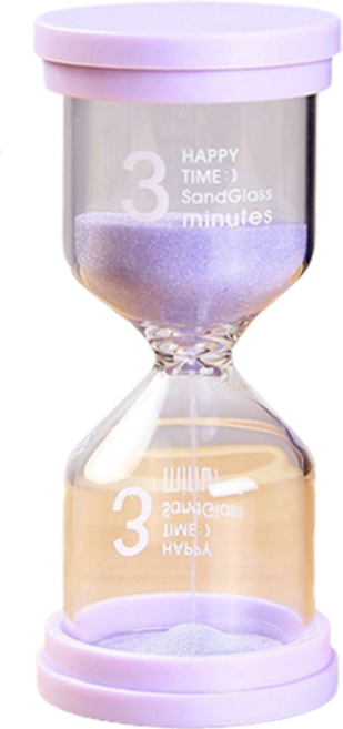 맥라이프 모래 시계 타이머 3분, 퍼플
