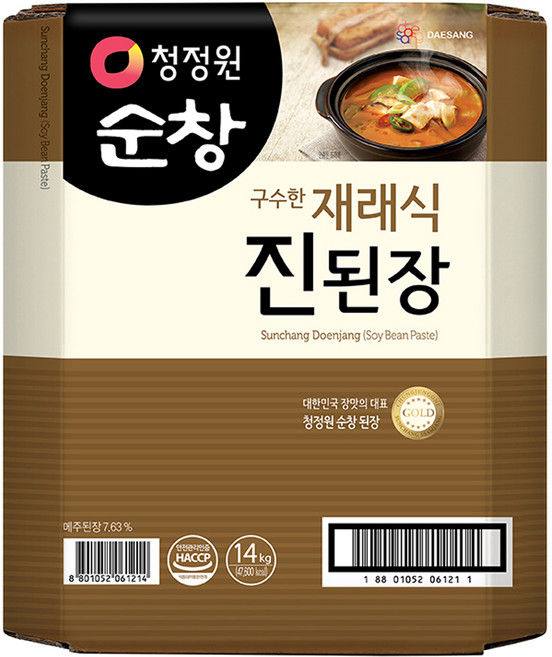 청정원 순창 재래식 진된장, 1개, 14kg