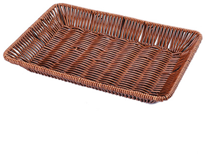 That's That Kitchen 藤木籐編托盤 長方形, 棕色, 1個