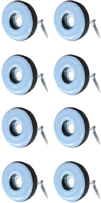 케이홈 가구 테프론패드 나사형 원형 25mm, 혼합색상, 8개