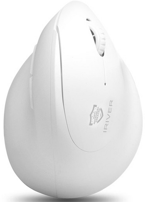 아이리버 컴팩트 무소음 블루투스 무선 버티컬 마우스 Medic-EM3, Medic-EM3w, 화이트