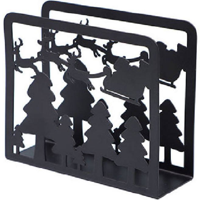 칼라 금속 냅킨 랙, 블랙산타, 1개