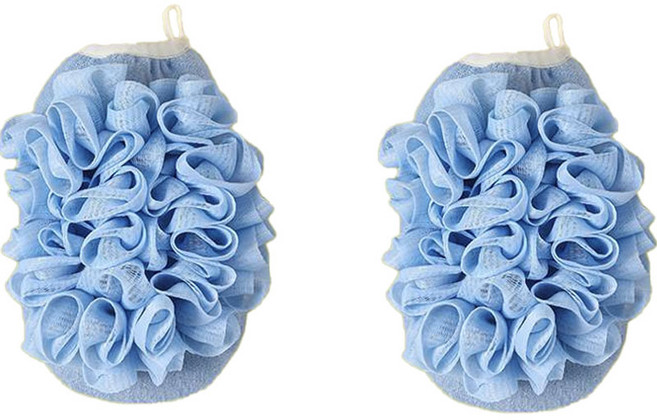 원이네 목욕 샤워글러브, 라이트블루, 1개입, 2개