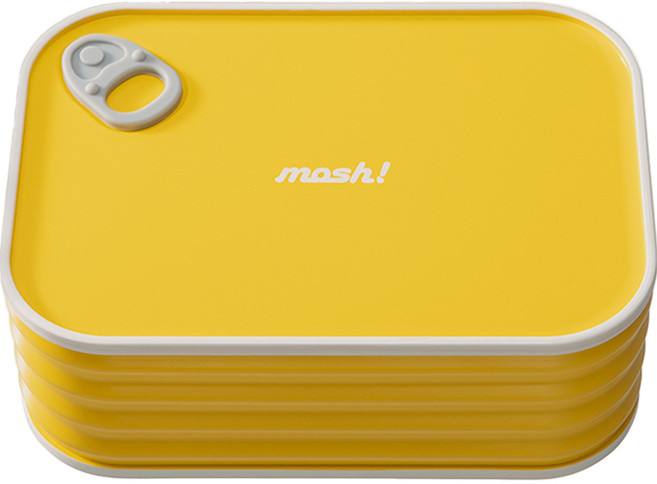 모슈 라떼 1단 런치박스 600ml, 옐로우, 1개