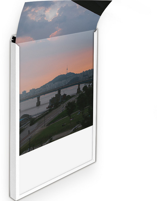 서프푸 액자 프레임, 화이트, 1개