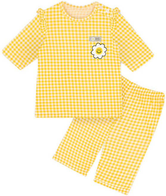 유니프랜드 여아용 허니스마일 7부 내의 세트