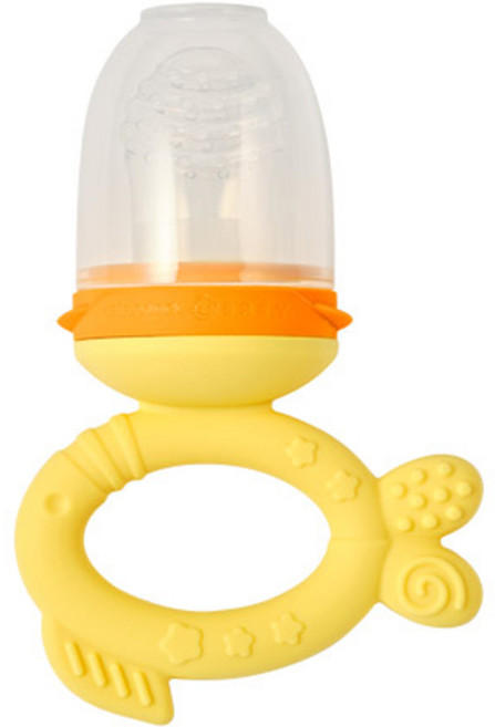 글라스락 베이비 실리콘 과즙망, 1개, 옐로우