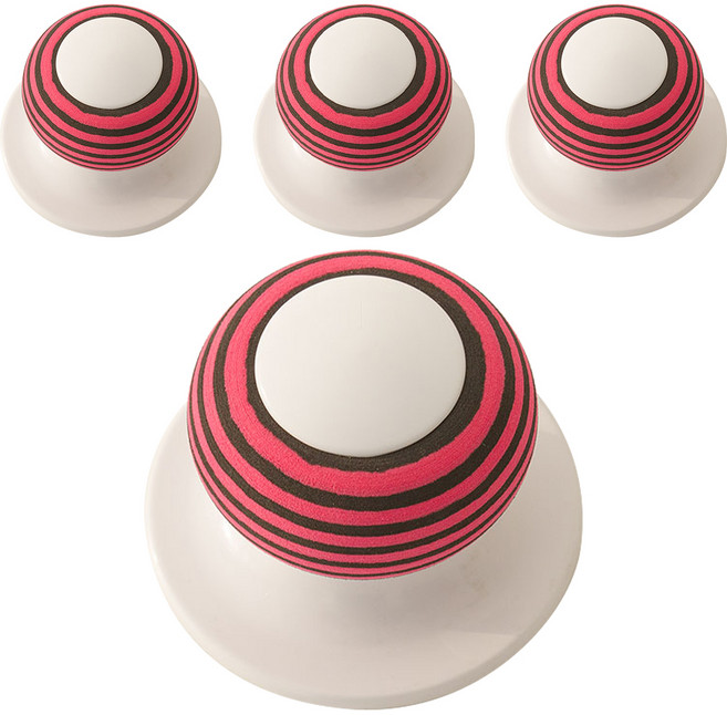 올데이랩 EVA 다용도 손잡이 레드, 4개