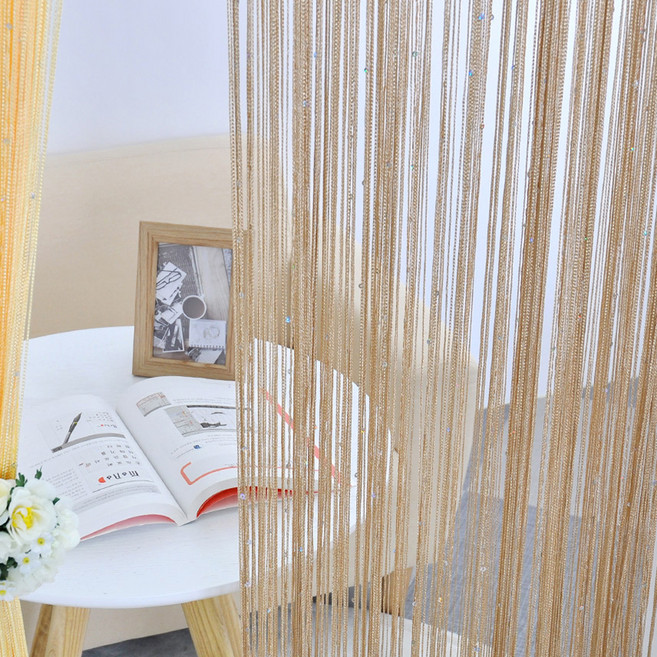 아라크네 스팽글 실커튼, 베이지