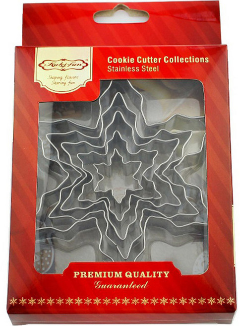 이홈베이킹 쿠키커터 눈꽃 5종 세트, 1세트