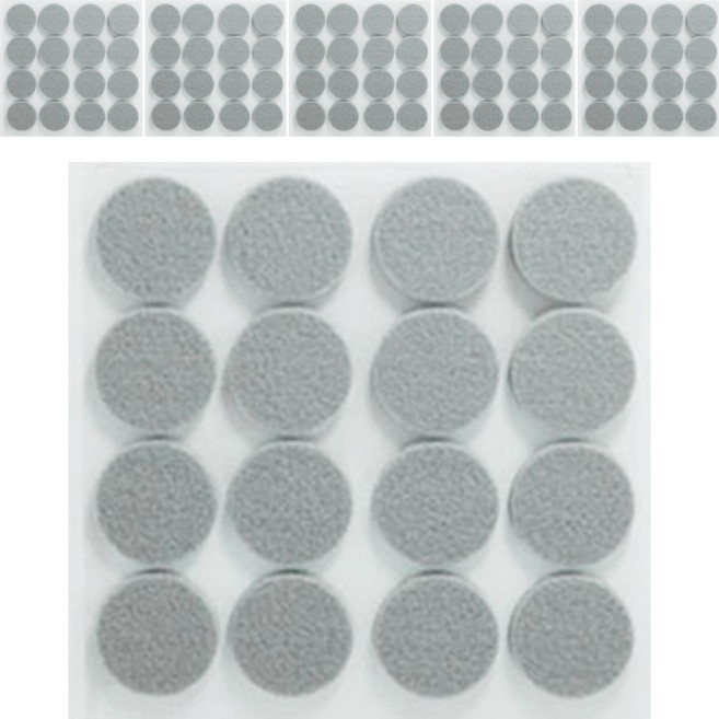 올데이랩 소음방지 FELT 가드스티커 원형 그레이, 96개