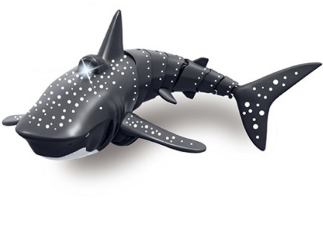 타이콘 시 가디언 웨일샤크 물속에서만 작동하는 RC 장난감, 혼합색상, 1개