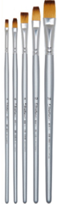 신한화구 아티스트 브러시 855 NS 평붓 5종 세트, 2호, 6호, 8호, 12호, 16호, 1세트