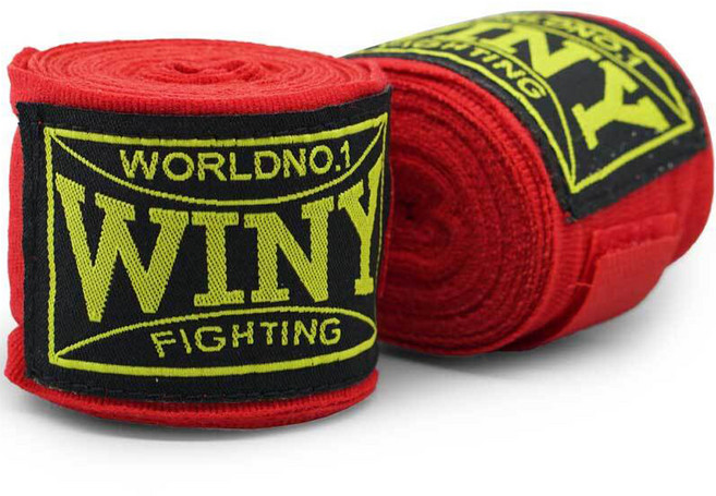위니 손목 부상 방지 복싱 핸드랩, 레드, 2개