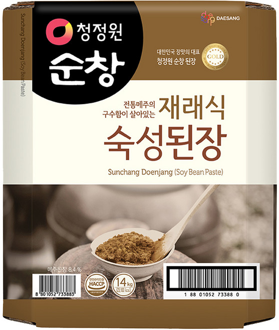 청정원 순창 재래식 숙성 된장, 14kg, 1개