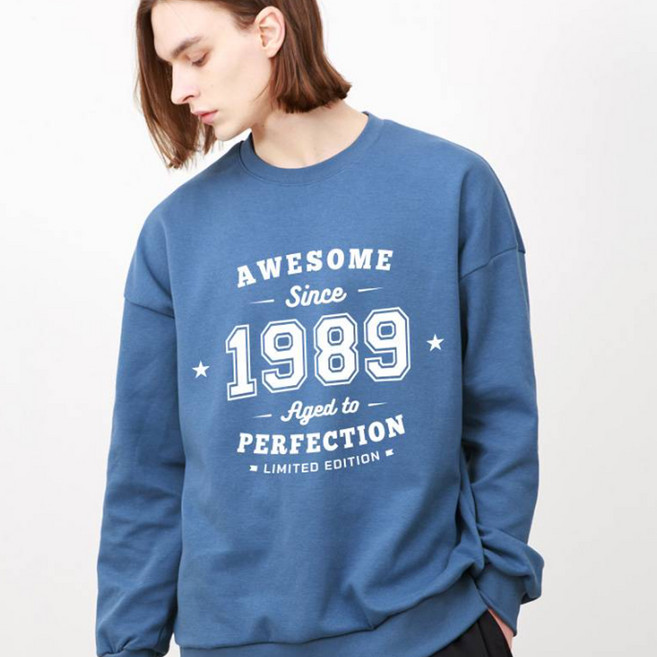 제이비패션 1989 특양면 오버핏 맨투맨